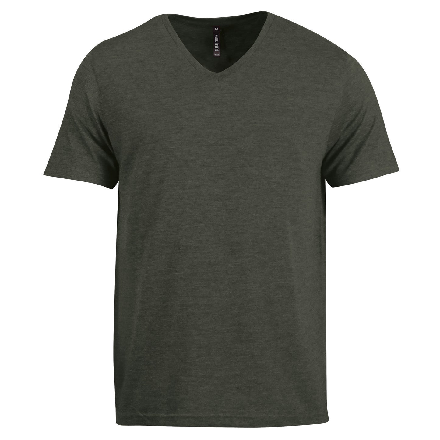 140g Urban Lifestyle V-Neck T-Shirt - Army green melange - While Stocks Last
