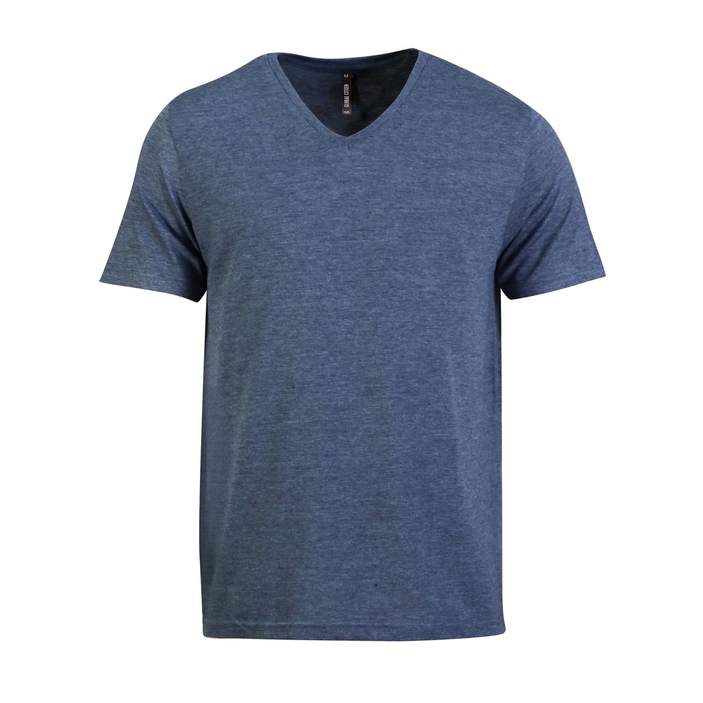 140g Urban Lifestyle V-Neck T-Shirt - Ash Navy Melange - End Of Range