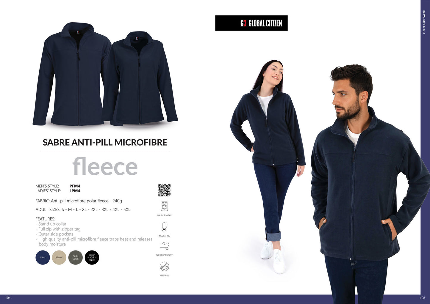 Sabre Anti-pill Microfibre Fleece - While Stocks Last