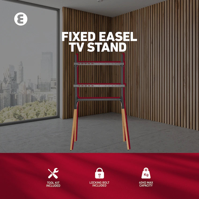 Ellies Solid series Fixed Easel TV Stand 45" - 70"