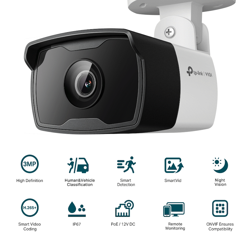 TP-Link Vigi C330I 3MP 6mm Outdoor Bullet Network Camera