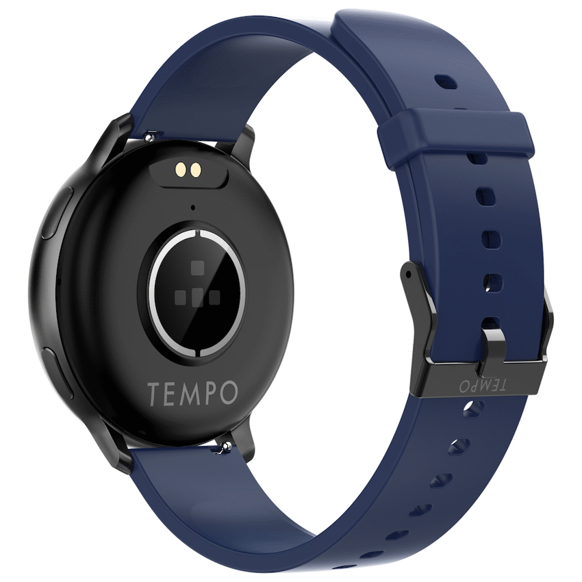 Tempo Pulse Round Smart Watch Black&Blue