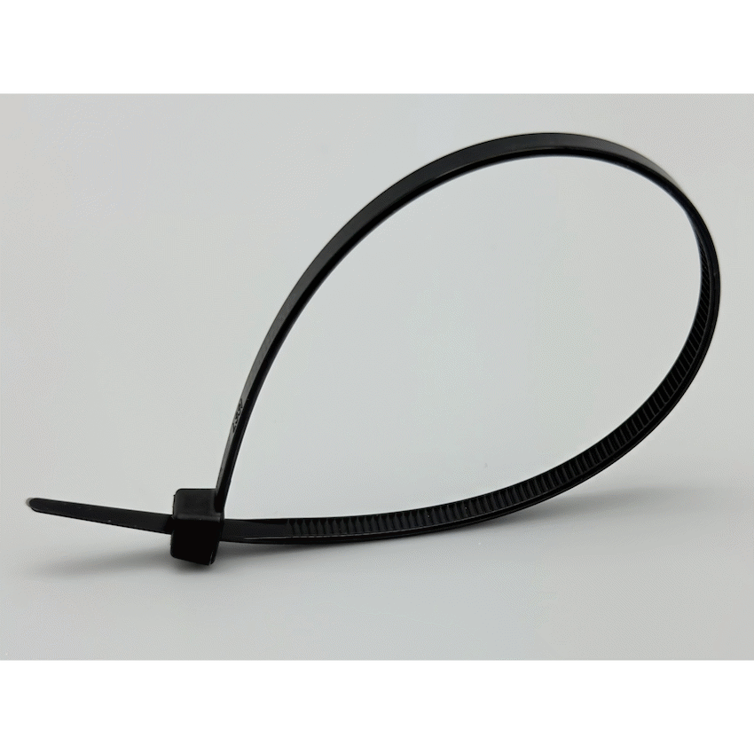 Ellies Cable Tie 4.8mm X 200mm - 100 PACK SIZE - BK
