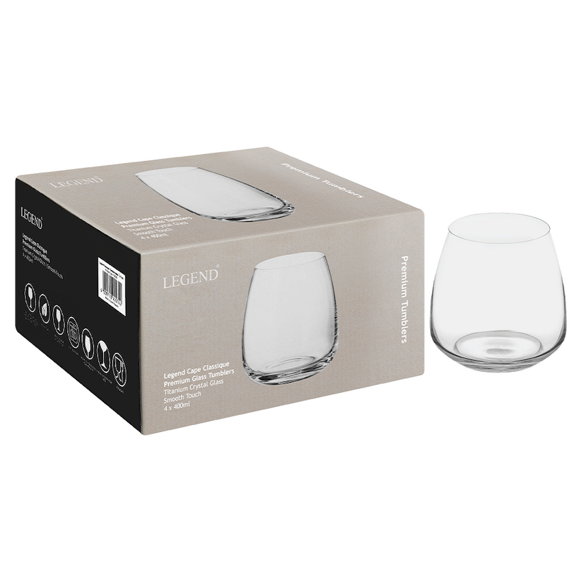 Legend Classique Tumbler 400ml - 4 Pack