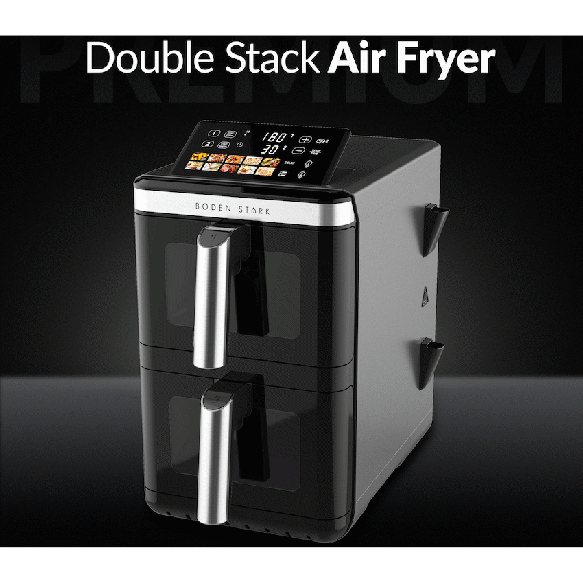 Boden Stark Double Stack Air Fryer - Black