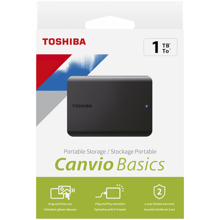 Toshiba Canvio Basics 1tb 2.5" USB 3.2 - Black