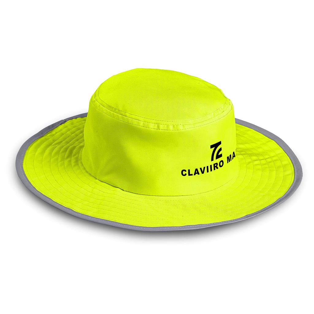 Roadside Hi-Viz Reflective Hat - YELLOW