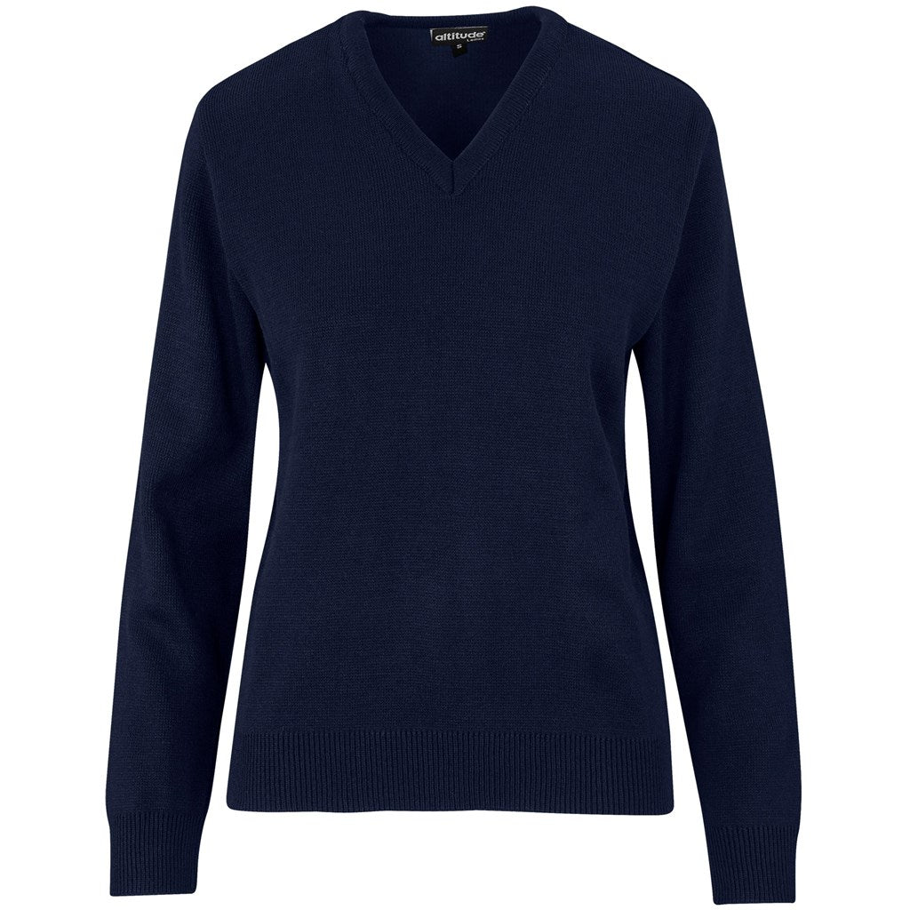 Ladies Heavyweight Ecuador V-Neck Jersey - NAVY