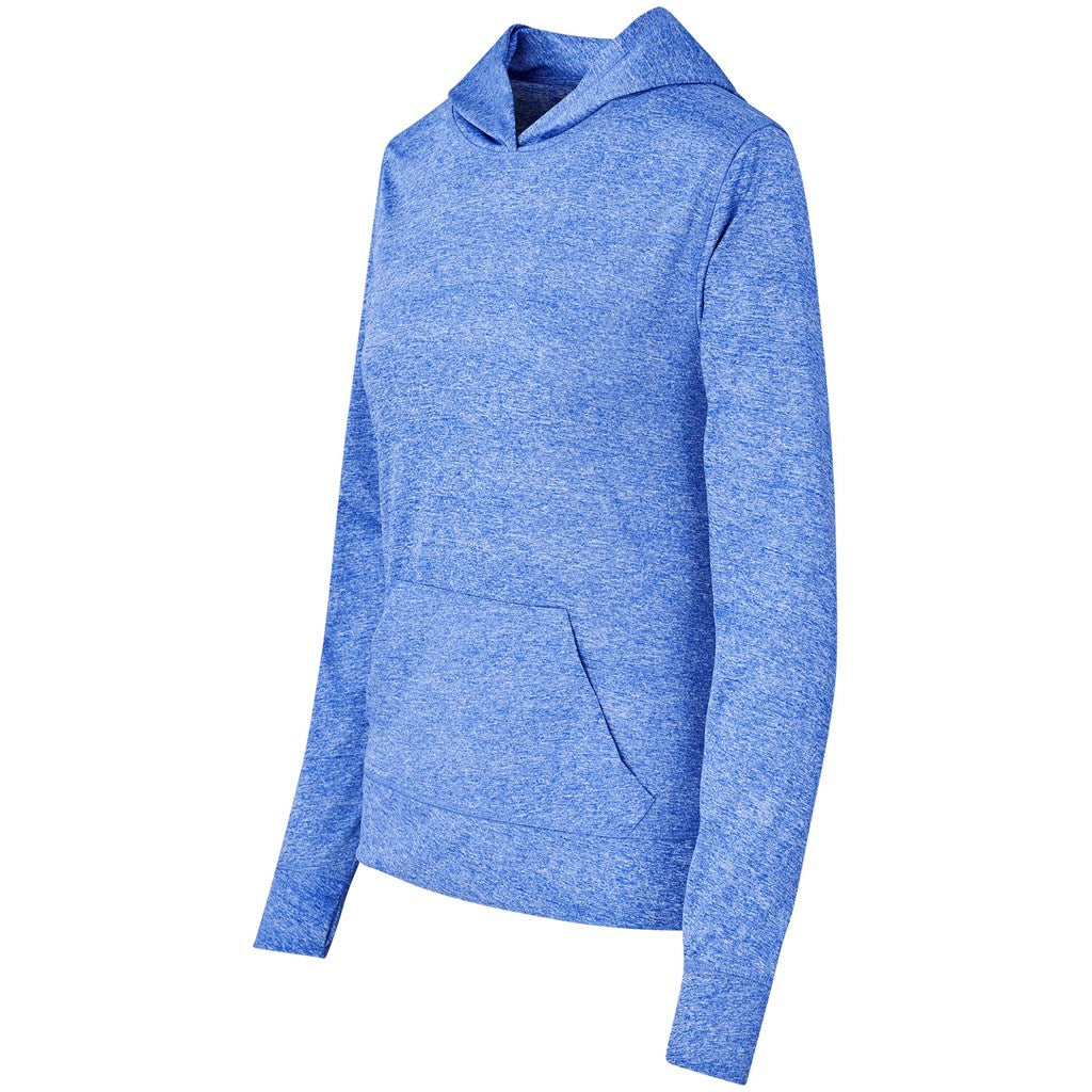 Ladies Fitness Lightweight Hooded Sweater - Royal Blue