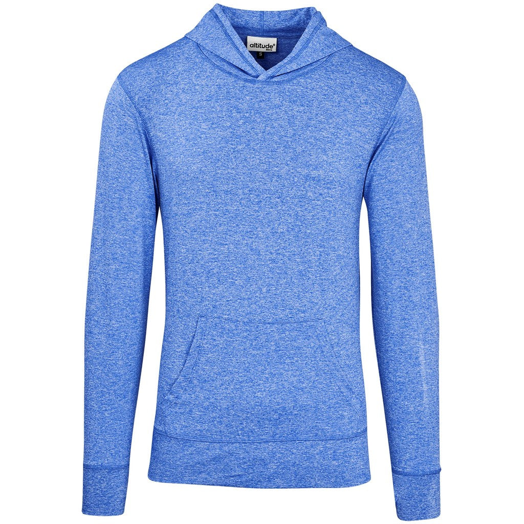 Mens Fitness Lightweight Hooded Sweater - ROYAL BLUE