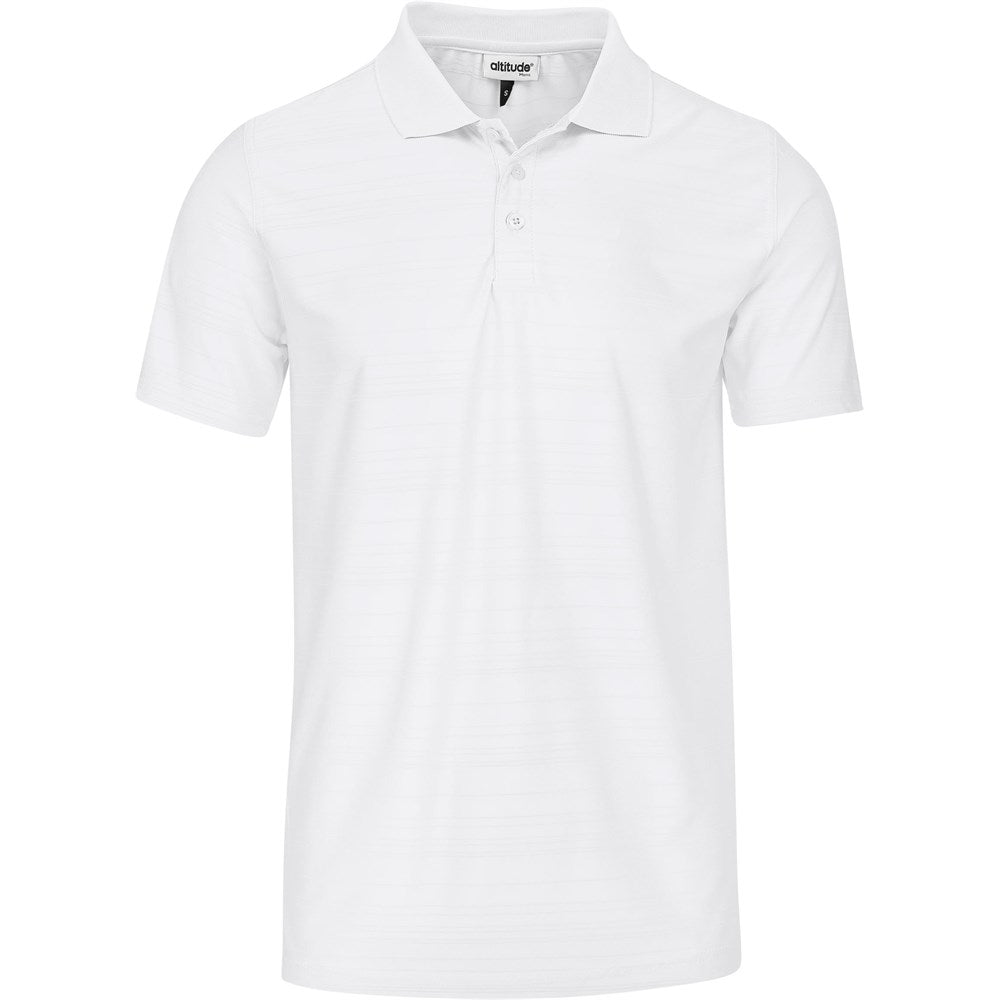 Mens Milan Golf Shirt - WHITE