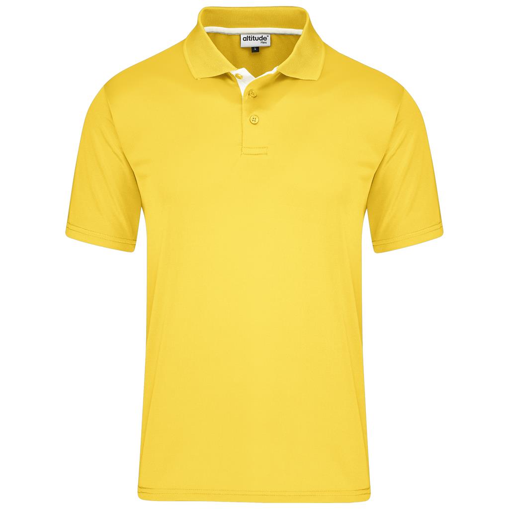 Mens Tournament Golf Shirt - YELLOW