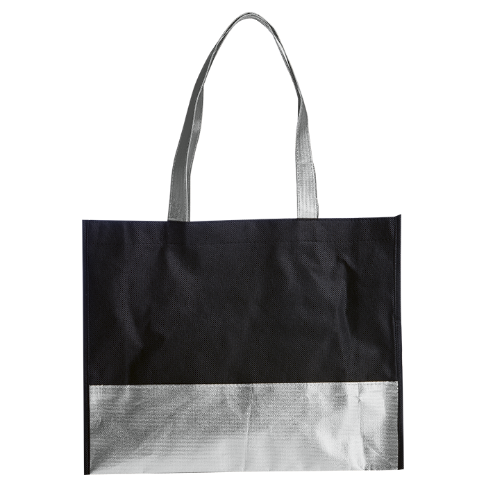 Non-Woven Glamour Shopper - Silver