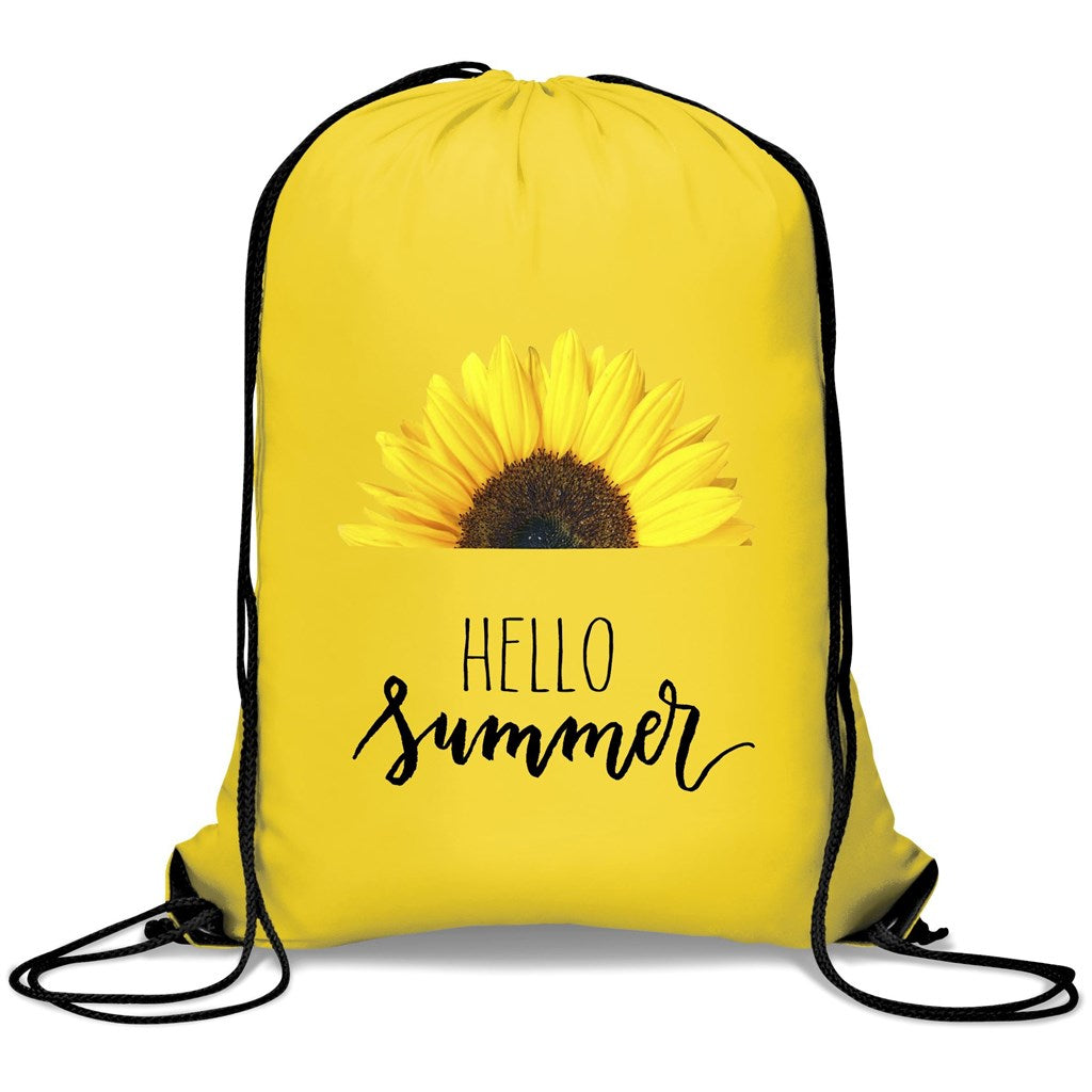 Symphony 210D Drawstring Bag - YELLOW