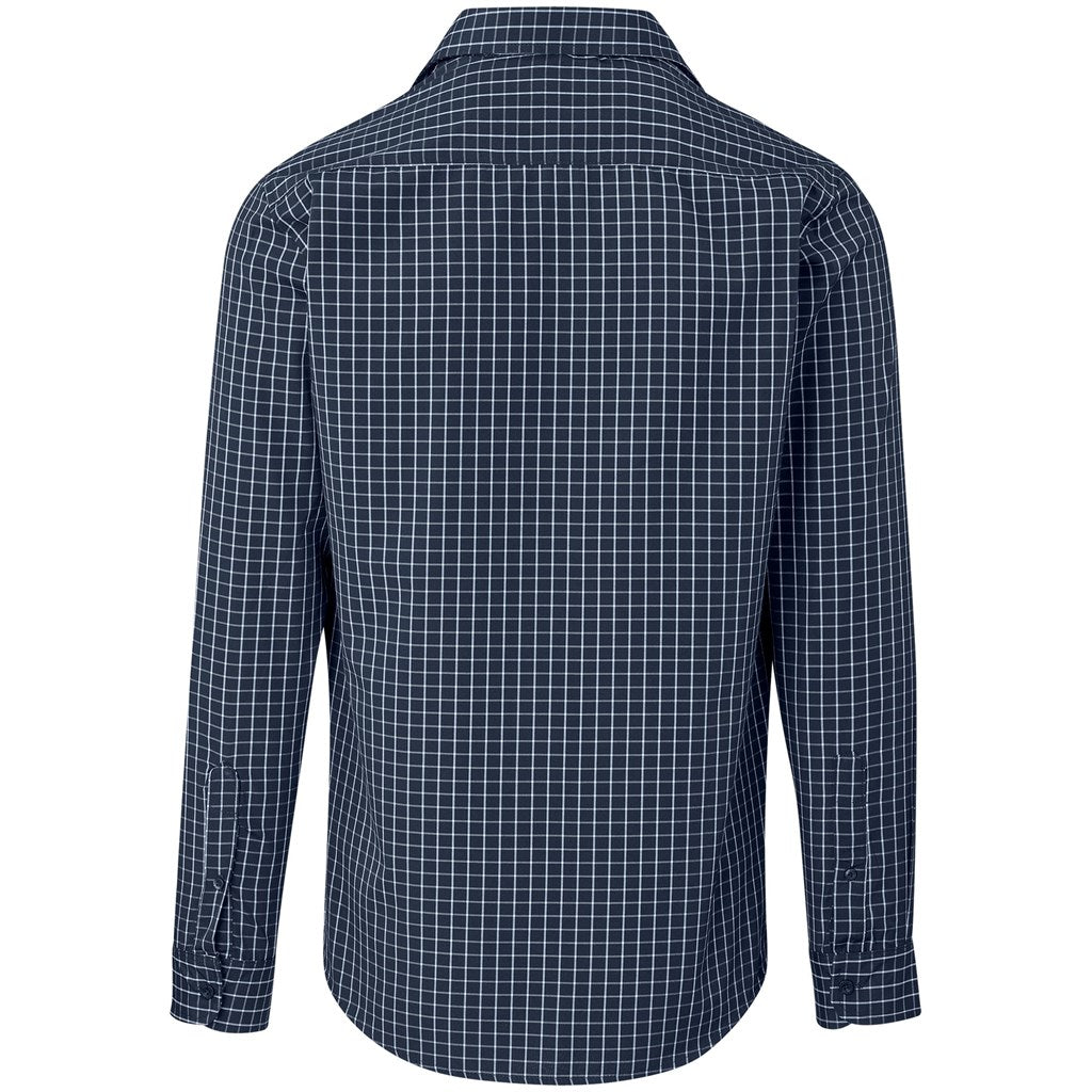 Men Long Sleeve Aston Shirt - Navy