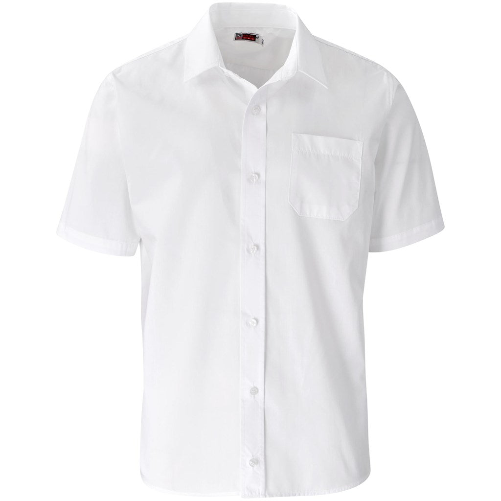 Mens Short Sleeve Kensington Shirt - WHITE