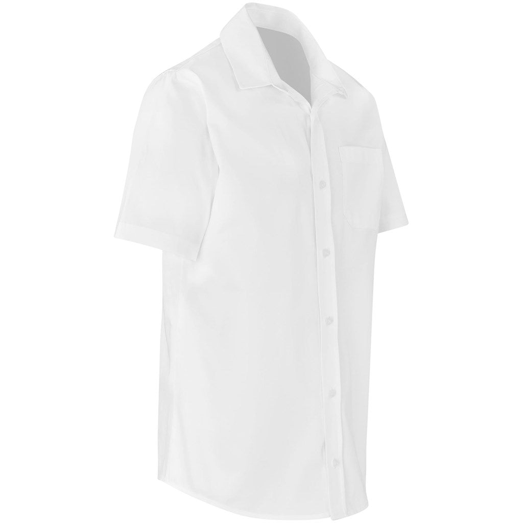 Mens Short Sleeve Milano Shirt - White