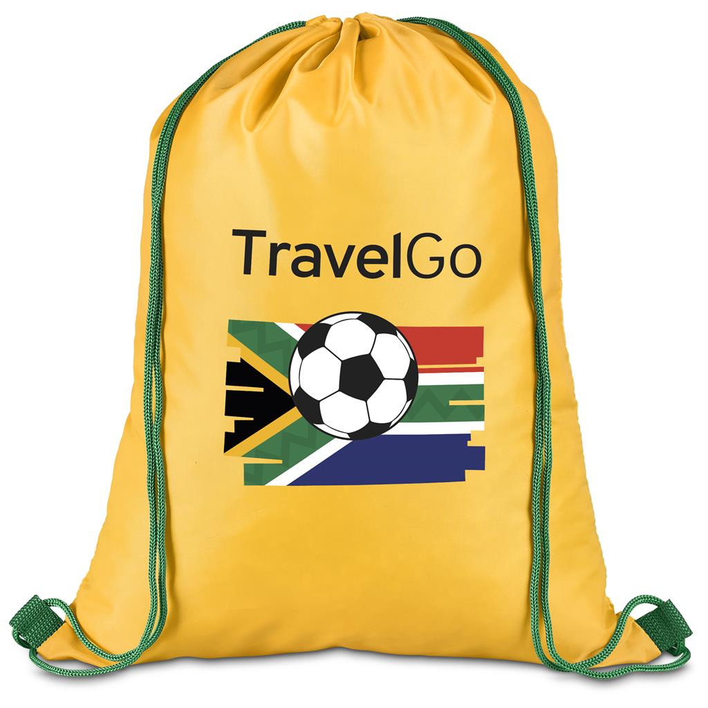 Altitude Fanflare 190T Drawstring Bag - YELLOW GREEN