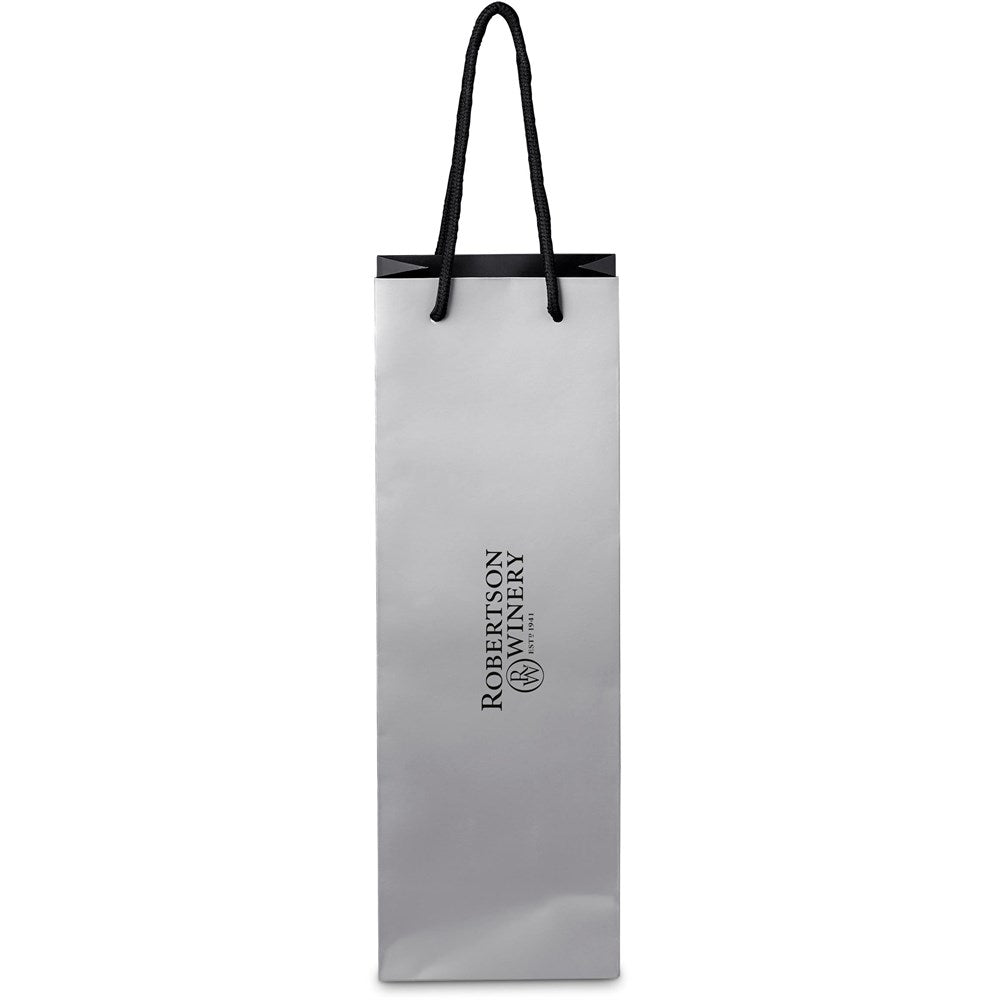 Altitude Majesty Wine Paper Gift Bag - SILVER