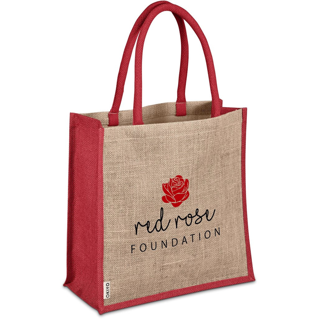 Okiyo Okinawa Jute Tote - RED