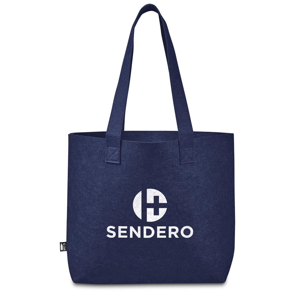 Okiyo Yoongi Recycled PET Felt Shopper - NAVY