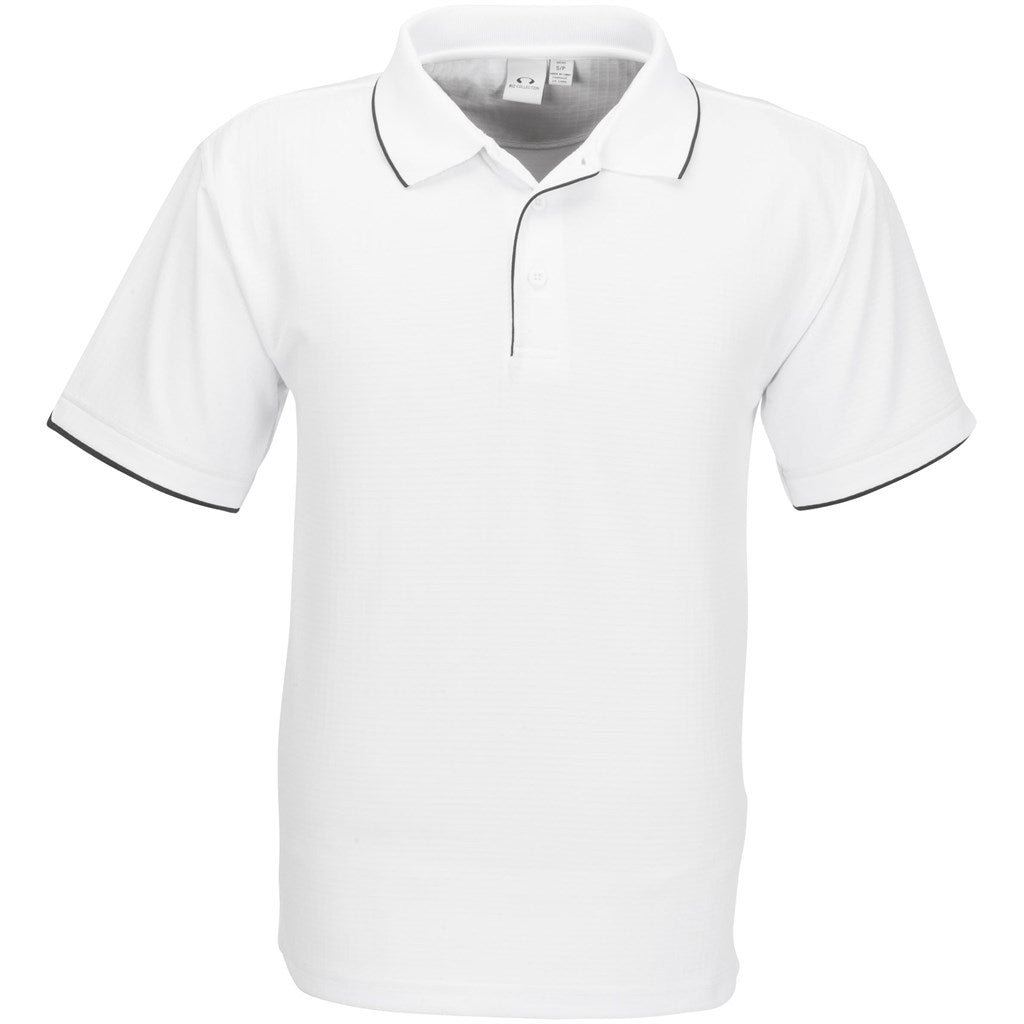 Mens Elite Golf Shirt - WHITE