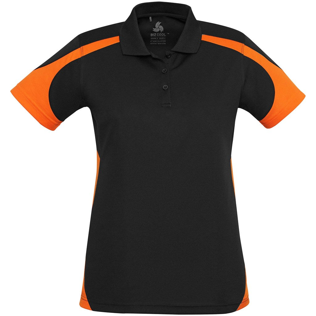 Ladies Talon Golf Shirt - ORANGE