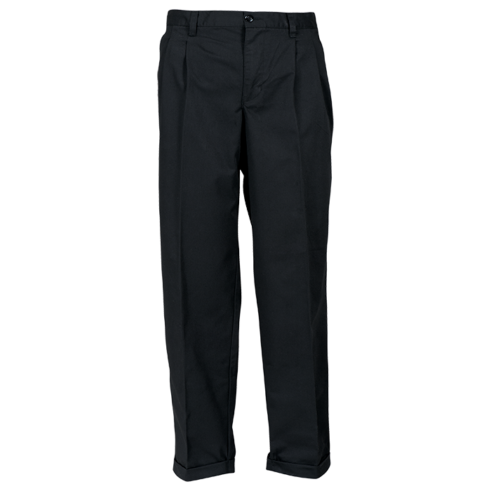 Poly Cotton Chino - Black