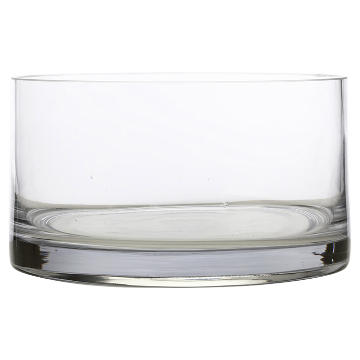 Diamante Cylindrical Salad Bowl - Clear