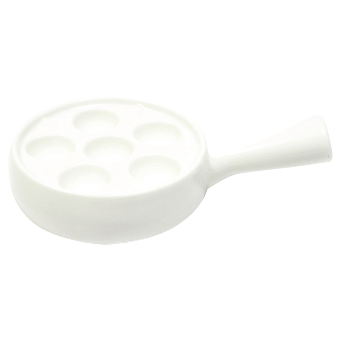 White Basics Escargot Dish - White
