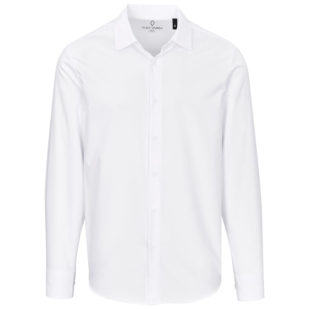 Mens Long Sleeve Alex Varga Hallstatt Shirt - WHITE