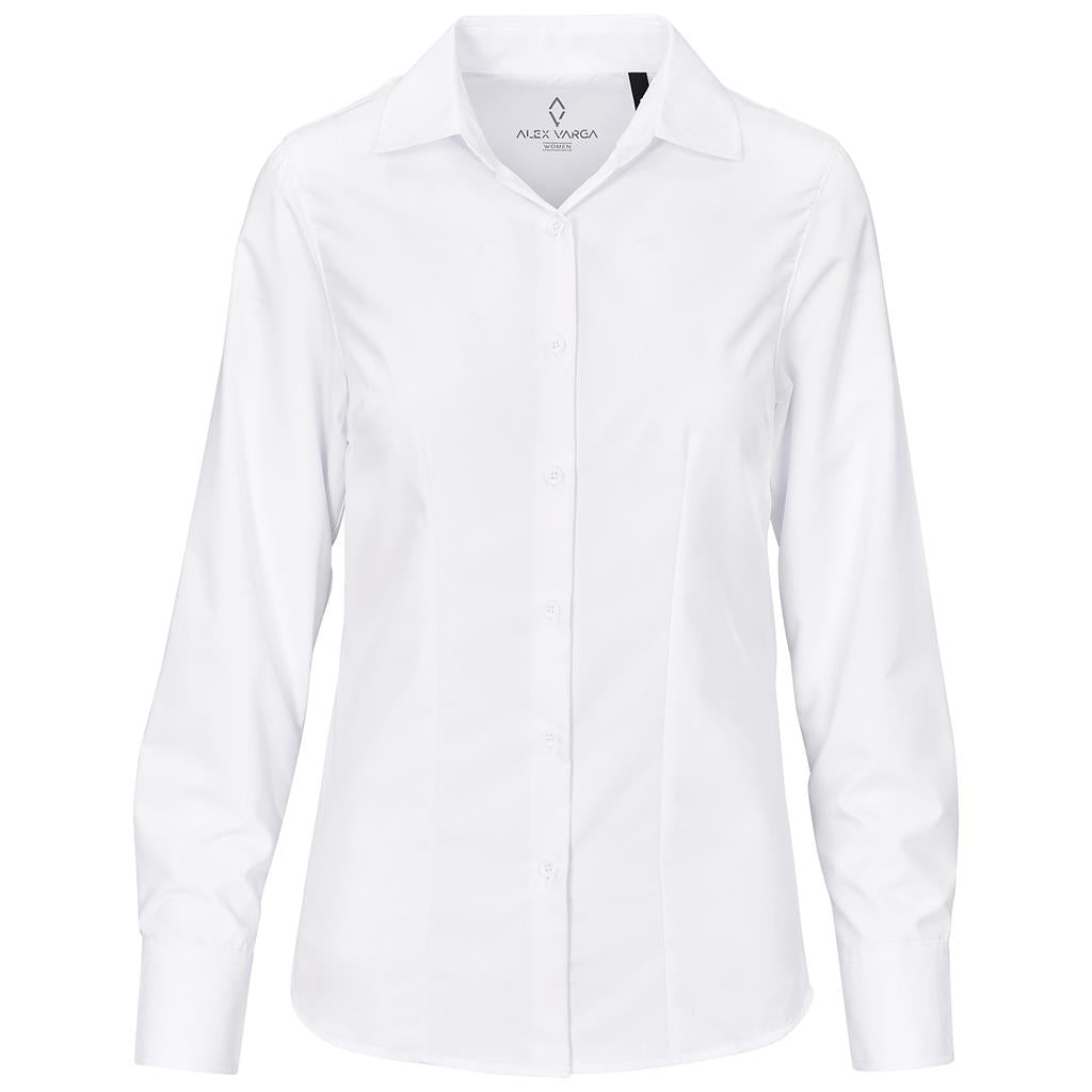 Ladies Long Sleeve Alex Varga Hallstatt Shirt - WHITE