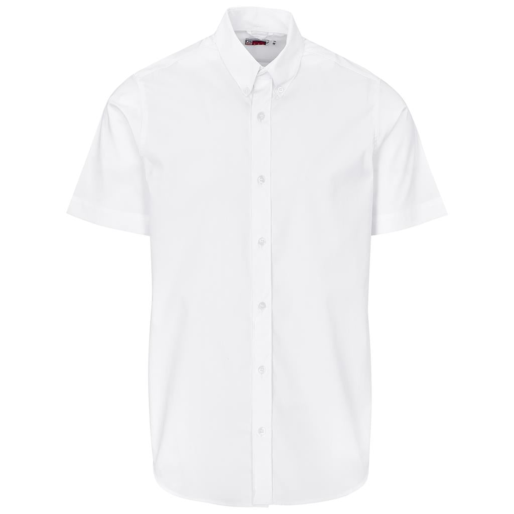 Mens Short Sleeve Sheffield Stretch Shirt - WHITE