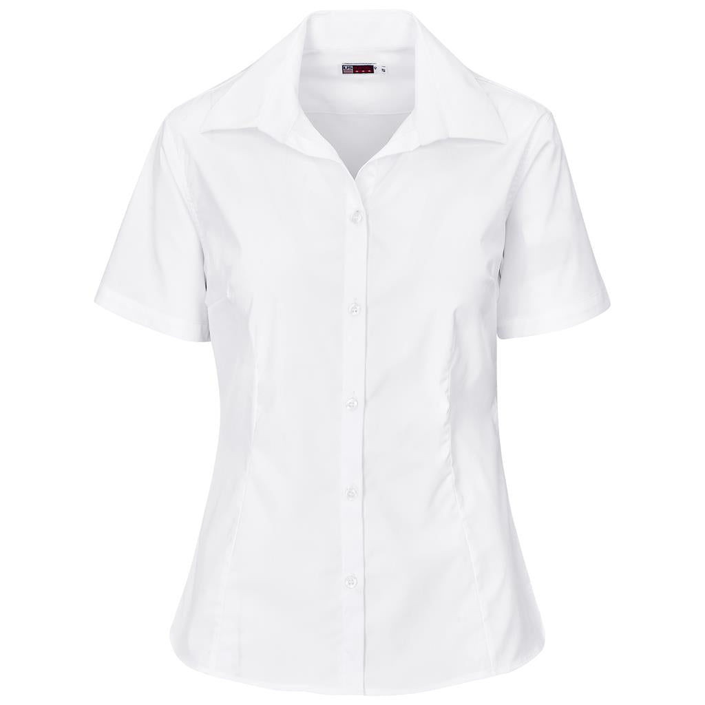 Ladies Short Sleeve Sheffield Stretch Shirt - WHITE