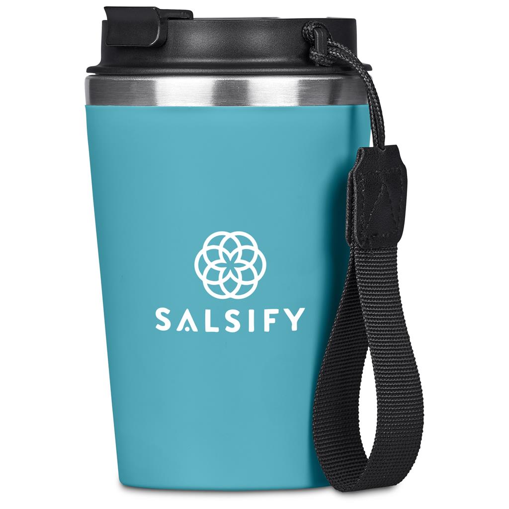 Kooshty Luca Stainless Steel & Plastic Double-Wall Tumbler – 350ml - TURQUOISE
