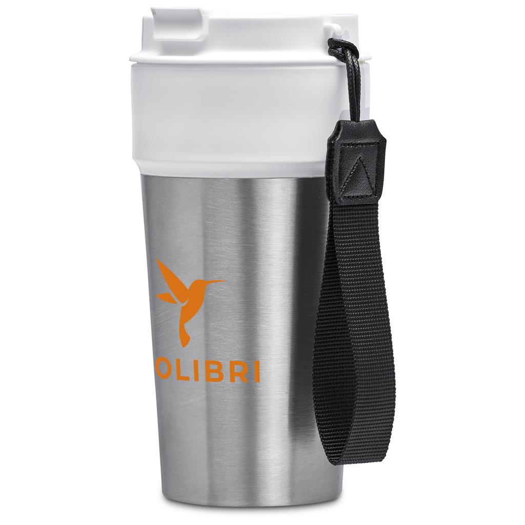 Kooshty Amigo Stainless Steel & Plastic Double-Wall Tumbler - 500ml - SOLID WHITE