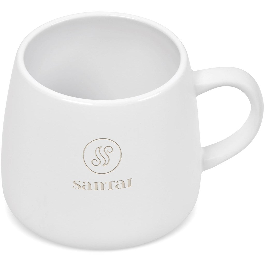 Serendipio Camden Ceramic Coffee Mug - 400ml - SOLID WHITE