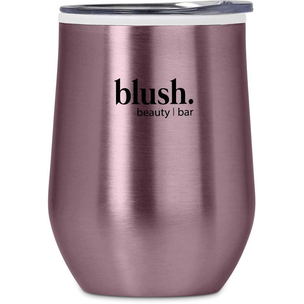 Serendipio Vogue Madison Stainless Steel & Plastic Double-Wall Tumbler - 350ml - PINK