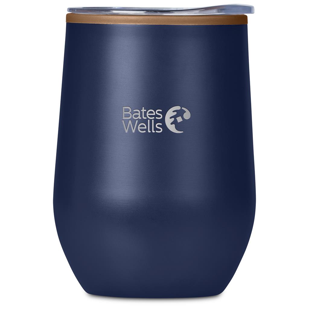 Serendipio Ovolo Stainless Steel & Plastic Double-Wall Tumbler – 350ml - NAVY
