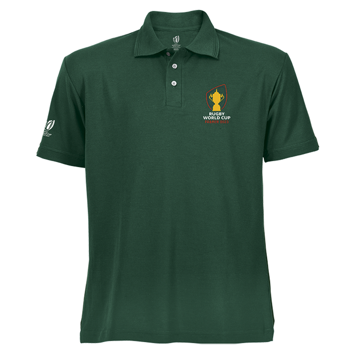 160g Single Jersey Rugby World Cup 2023 Golfer Mens - Bottle Green