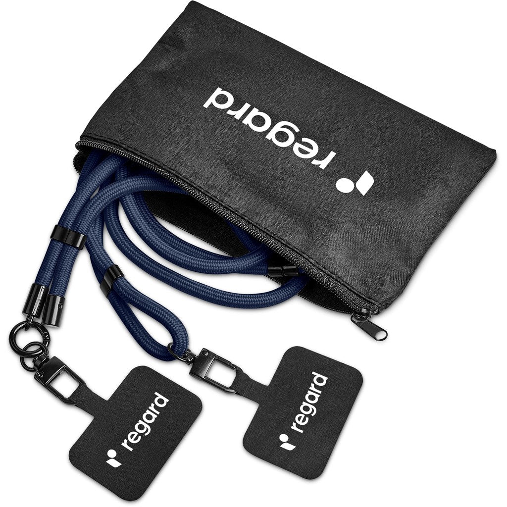 Altitude Fusion Crossbody & Wrist Phone Strap Set in Pouch - NAVY