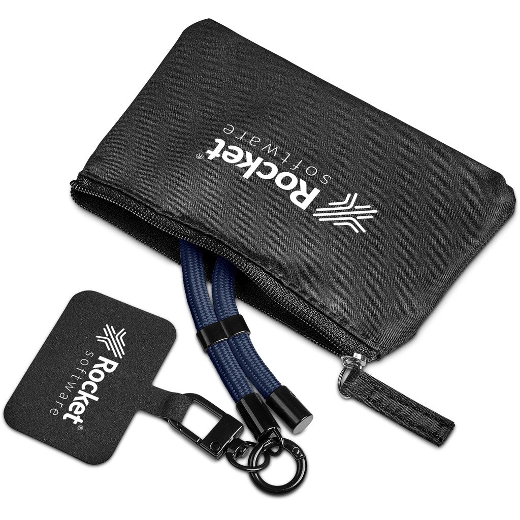 Altitude Atlier Wrist Phone Strap in Pouch - NAVY