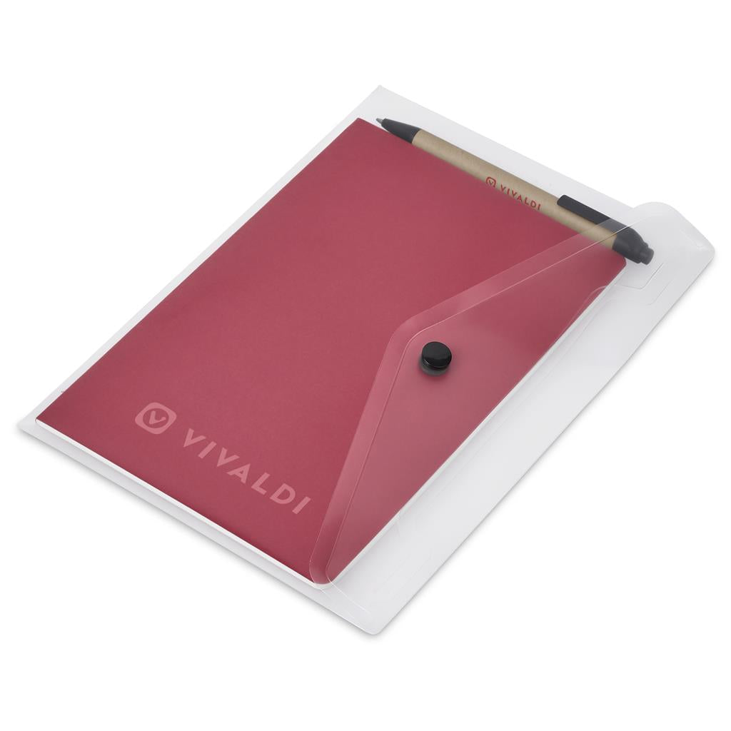 Okiyo Hotai Notebook & Pen Set - RED