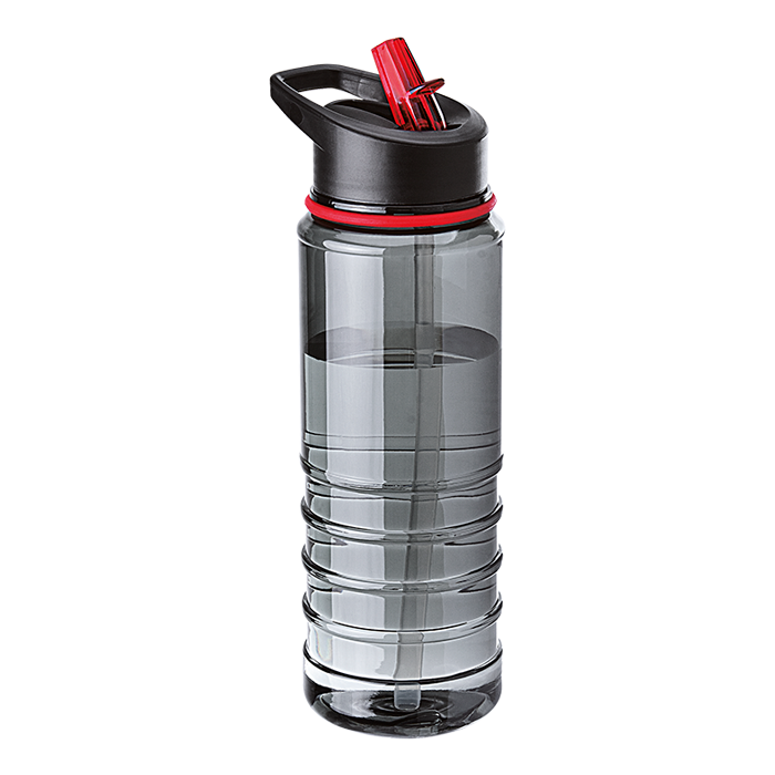 750ml Tritan Bottle with Straw - Red