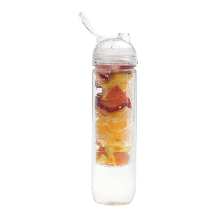 800ml Fruit Infusing Tritan Water Bottle - Clear