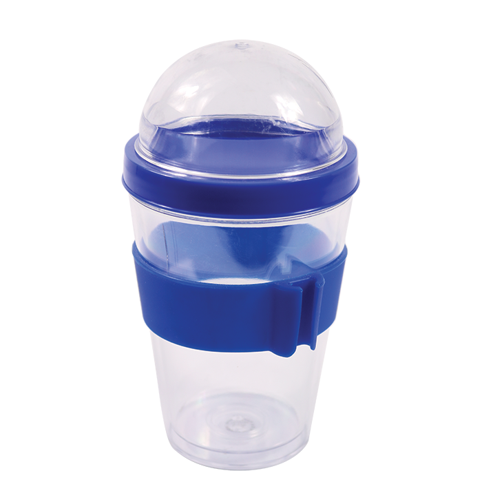 Plastic Breakfast Mug - Cobalt Blue