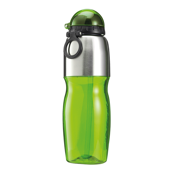 800ml Sports Water Bottle with Foldable Drinking Spout - Green