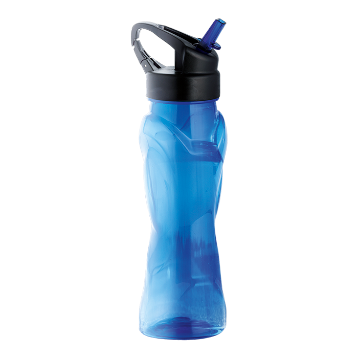 570ml Curved Body Water Bottle - Blue