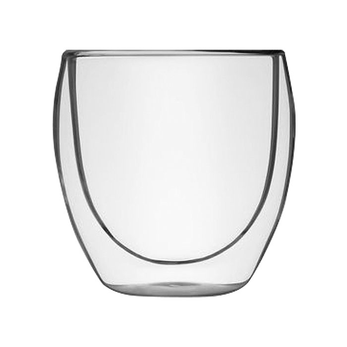 Elegant Double Wall Glass Mug in Gift Box - Clear