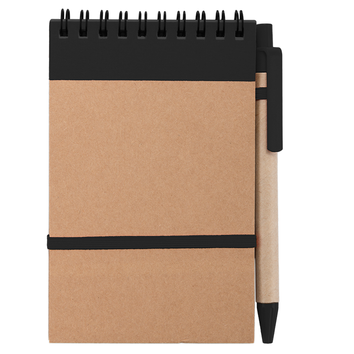 Ecocard A6 Notebook - Black
